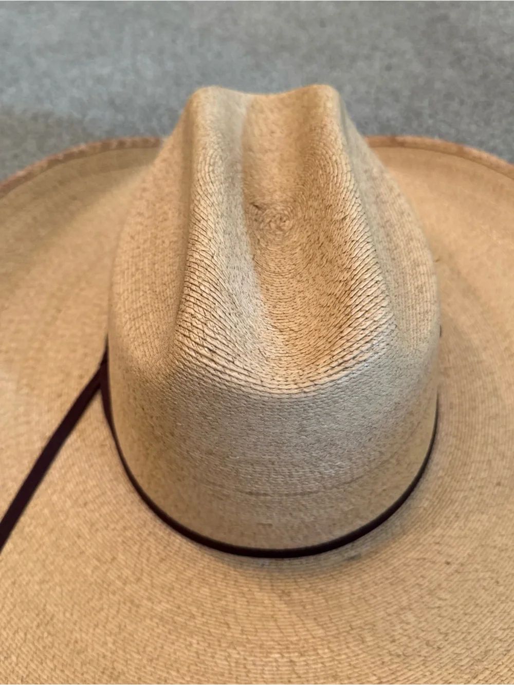 Double S Mexican Palm Leaf Straw Cowboy Hat Size 6 7/8